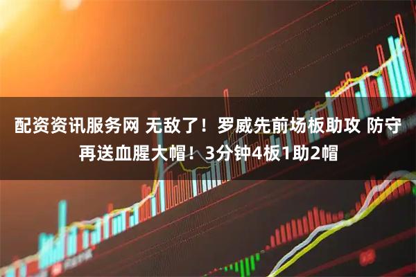 配资资讯服务网 无敌了！罗威先前场板助攻 防守再送血腥大帽！3分钟4板1助2帽